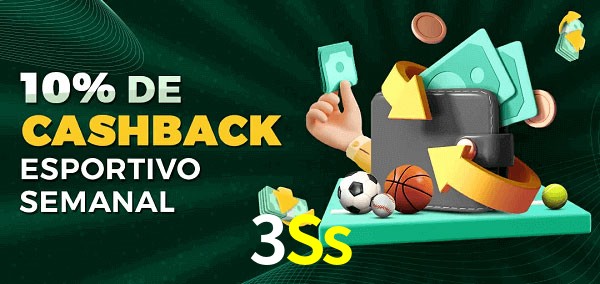10% de bônus de cashback na 3Ss